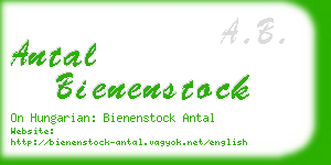 antal bienenstock business card